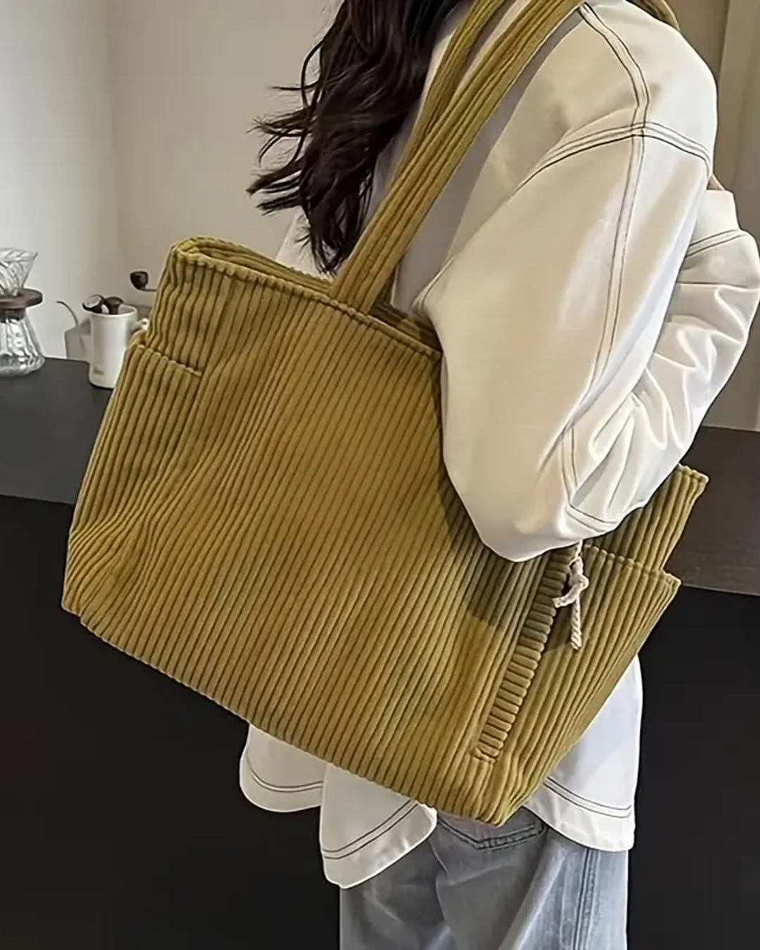 Gemma | Corduroy Tote Bag