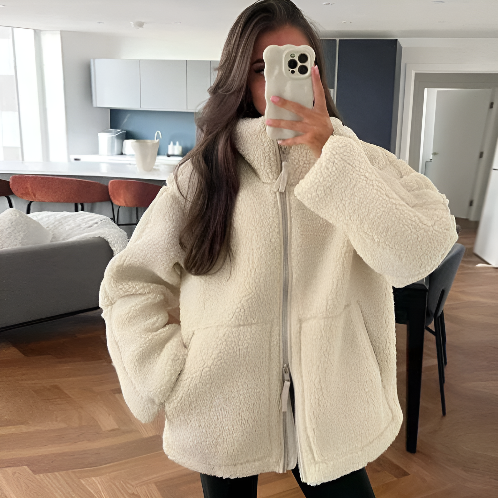 Olivia | Soft Teddy Jacket
