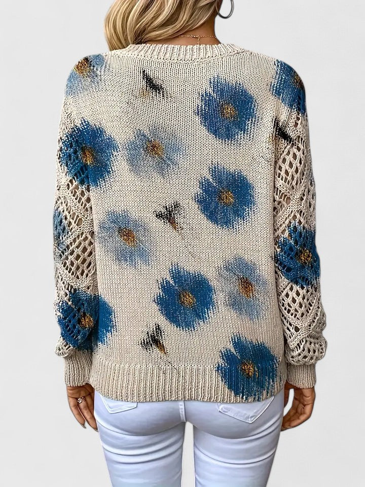 Beatrice | Floral Knit Jumper